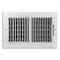 True Aire Tru Aire 6 in. H X 10 in. W 2-Way Powder Coat White Steel Wall/Ceiling Register C102M 10X06 - alternate 2